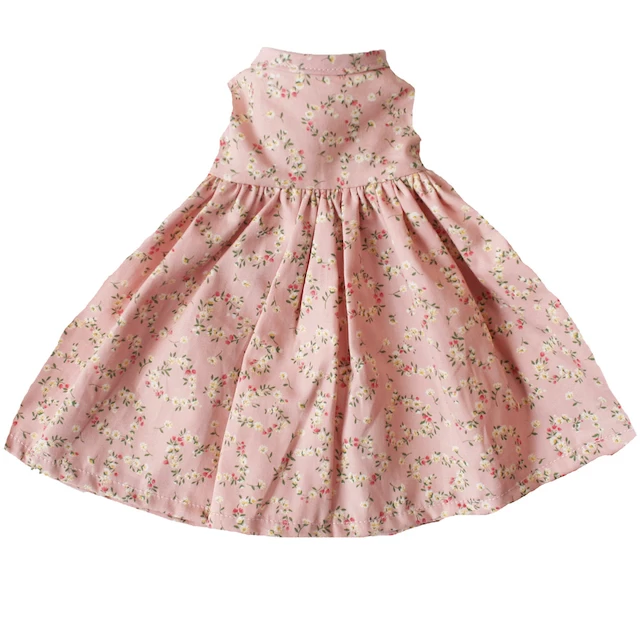 LARGE DOLL DRESS IN POSY HEART 1 LARGE DOLL DRESS IN POSY HEART