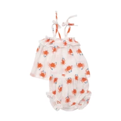 CRABBY CUTIES RUFFLE TOP AND BLOOMER