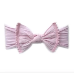 BABY BLING TRIMMED CLASSIC KNOT HEADBAND
