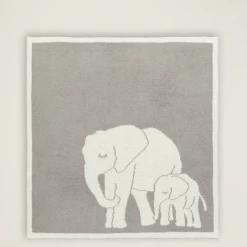 COZYCHIC FOLLOW ME BLANKET - DOVE GRAY-CREAM