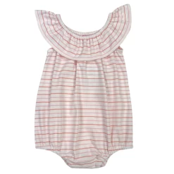 KATE DRESS IN PINK AND RUST -Babyproducten bisby by little english kate bubble in pink and ru