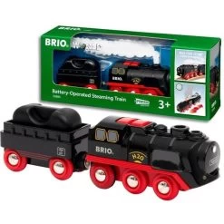 Brio TRAIN GARAGE -Babyproducten brio battery operated steaming train 1