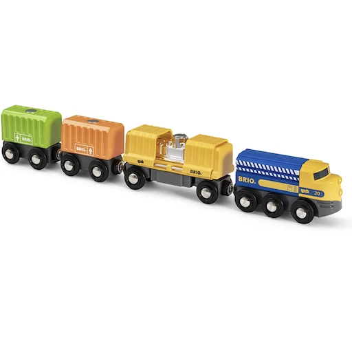 Brio THREE WAGON CARGO TRAIN 1 Brio THREE WAGON CARGO TRAIN