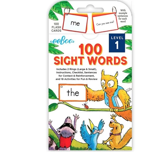 Eeboo 100 SIGHT WORDS LEVEL 1 1 Eeboo 100 SIGHT WORDS LEVEL 1
