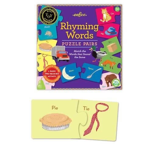 Eeboo RHYMING WORDS PUZZLE PAIRS 1 Eeboo RHYMING WORDS PUZZLE PAIRS