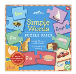 Eeboo SIMPLE WORDS PUZZLE PAIRS