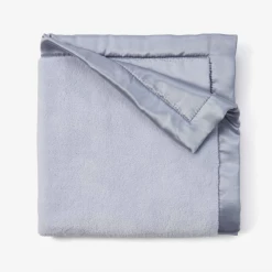 PALE BLUE CORAL FLEECE BLANKIE