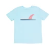 ALOHA FIN VINTAGE TEE IN CRYSTAL BLUE