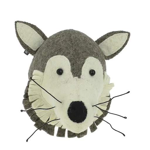 MINI WOLF HEAD WALL MOUNT 1 MINI WOLF HEAD WALL MOUNT