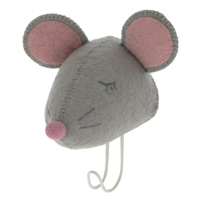 SLEEPY MOUSE HEAD COAT HOOK 1 SLEEPY MOUSE HEAD COAT HOOK