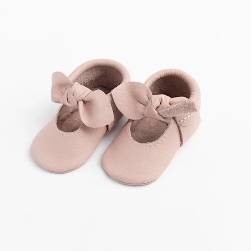 BLUSH KNOTTED BOW MOCC 1 BLUSH KNOTTED BOW MOCC