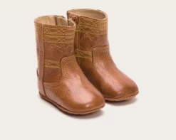 FRYE BABY’S CAMPUS STITCHING HORSE BOOTIE -Babyproducten frye boots frye babys campus stitching horse booti 2