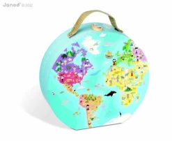 Janod OUR BLUE PLANET ROUND DOUBLE SIDED PUZZLE