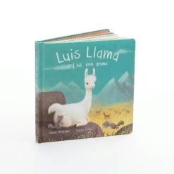 JELLYCAT LUIS LLAMA AND HIS LION DRAMA BOOK