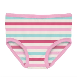 PRINT GIRL'S UNDERWEAR IN SOCK HOP STRIPE