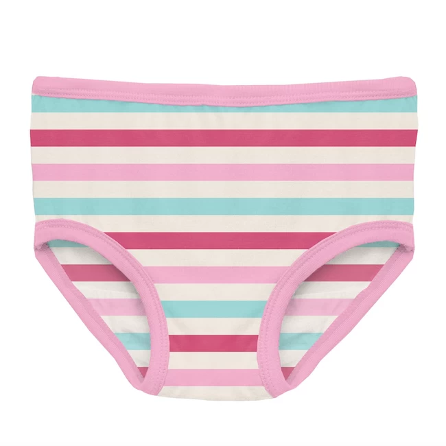 PRINT GIRL'S UNDERWEAR IN SOCK HOP STRIPE 1 PRINT GIRL'S UNDERWEAR IN SOCK HOP STRIPE