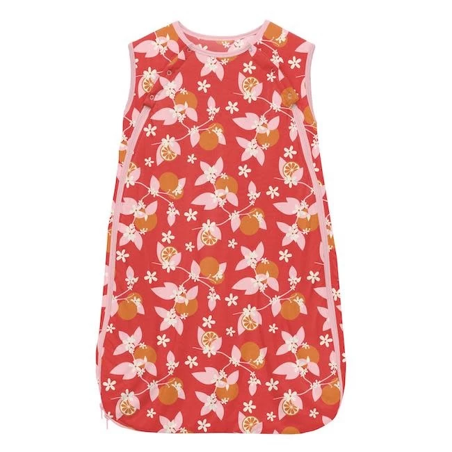 PRINT LIGHT FILL FLUFFLE SLEEPING BAG IN POPPY ORANGE BLOSSOM 1 PRINT LIGHT FILL FLUFFLE SLEEPING BAG IN POPPY ORANGE BLOSSOM