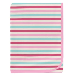 PRINT SWADDLING BLANKET IN SOCK HOP STRIPE