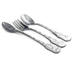 KLEYNIMALS FOOD GRADE STAINLESS STEEL FLATWARE SET, NON TOXIC-ARTIC FRIENDS