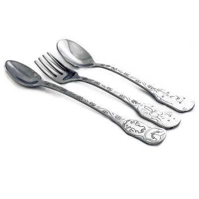 KLEYNIMALS FOOD GRADE STAINLESS STEEL FLATWARE SET, NON TOXIC-ARTIC FRIENDS 1 KLEYNIMALS FOOD GRADE STAINLESS STEEL FLATWARE SET, NON TOXIC-ARTIC FRIENDS