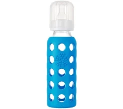 9 OZ BABY BOTTLE WITH SLEEVE- OCEAN