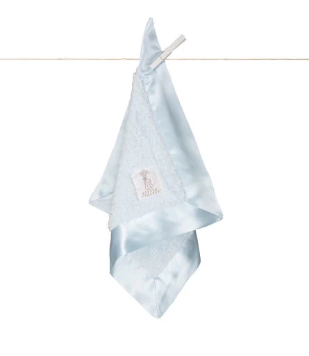 LITTLE GIRAFFE CHENILLE BLUE BLANKY 1 LITTLE GIRAFFE CHENILLE BLUE BLANKY