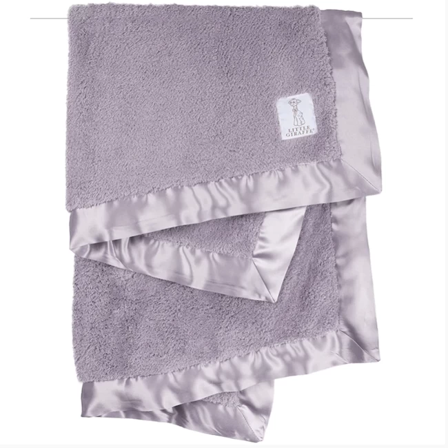 LITTLE GIRAFFE CHENILLE LAVENDER BABY BLANKET 1 LITTLE GIRAFFE CHENILLE LAVENDER BABY BLANKET