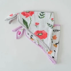 Little Unicorn COTTON MUSLIN BANDANA BIB 2 PACK-SUMMER POPPY