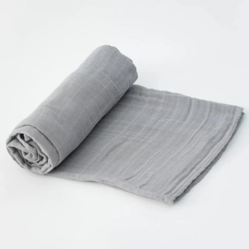 Little Unicorn NICKEL COTTON MUSLIN SWADDLE SINGLE 1 Little Unicorn NICKEL COTTON MUSLIN SWADDLE SINGLE