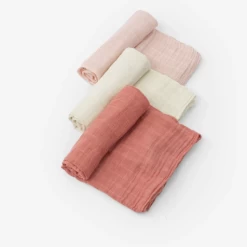 Little Unicorn ROSE PETAL COTTON MUSLIN SWADDLE SET-3 PACK
