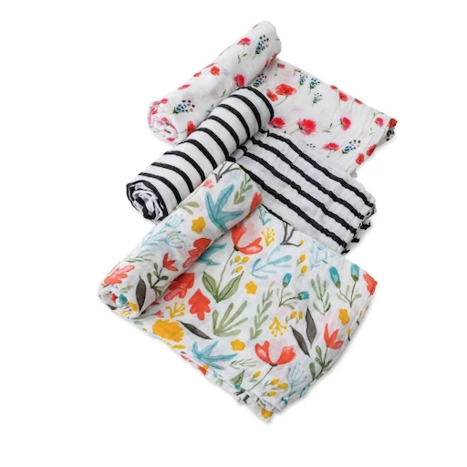 Little Unicorn WILD MUMS COTTON MUSLIN SWADDLE 3 PACK 1 Little Unicorn WILD MUMS COTTON MUSLIN SWADDLE 3 PACK