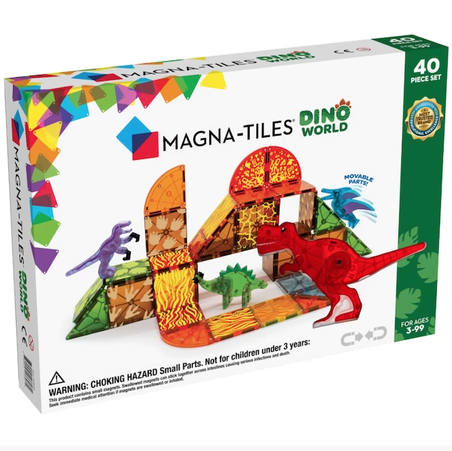 Magna-Tiles DINO WORLD 40 PIECE SET 1 Magna-Tiles DINO WORLD 40 PIECE SET