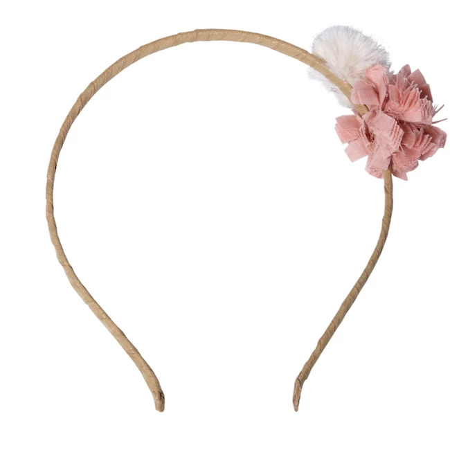 MAILEG ROSE POM POM HEADBAND 1 MAILEG ROSE POM POM HEADBAND