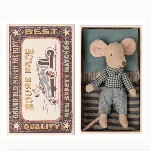 Maileg MATCHBOX MICE-LITTLE BROTHER 1 Maileg MATCHBOX MICE-LITTLE BROTHER