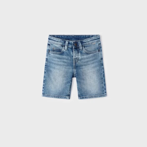 SUSTAINABLE COTTON DENIM SHORTS 1 SUSTAINABLE COTTON DENIM SHORTS