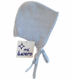 GARTER STITCH TIE BONNET