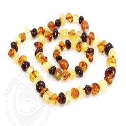 ADULT AMBER HEALING NECKLACE- BAROQUE MULTI