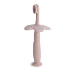 Mushie FLOWER TRAINING TOOTHBRUSH - BLUSH
