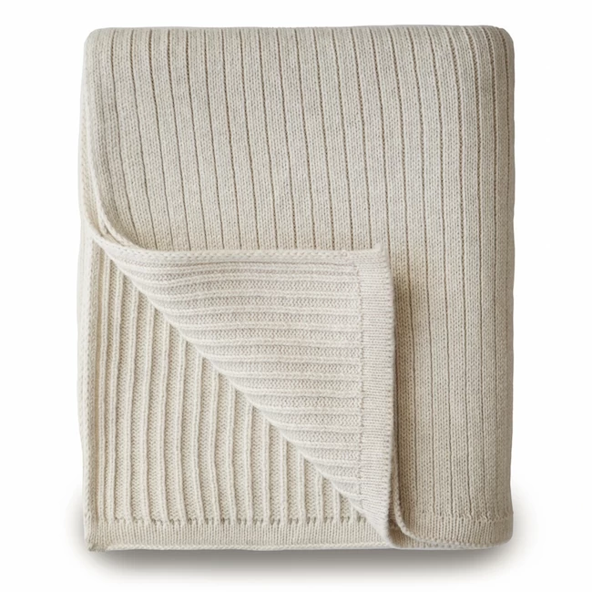 Mushie KNITTED RIBBED BABY BLANKET 2 Mushie KNITTED RIBBED BABY BLANKET - Afbeelding 2