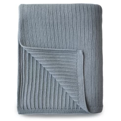 Mushie KNITTED RIBBED BABY BLANKET