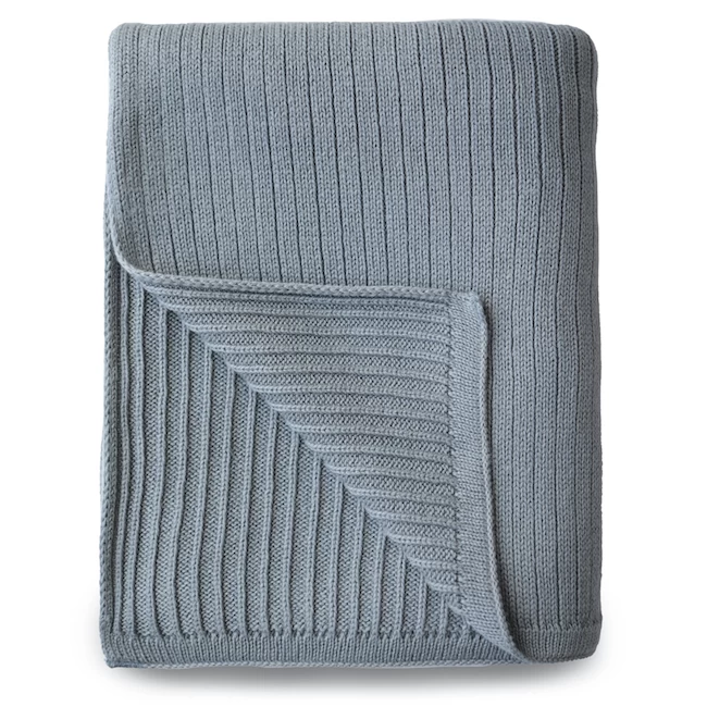 Mushie KNITTED RIBBED BABY BLANKET 1 Mushie KNITTED RIBBED BABY BLANKET