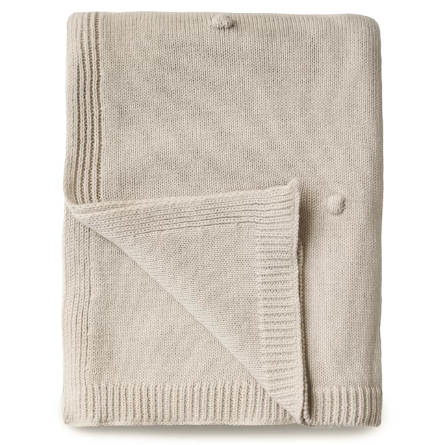 Mushie KNITTED TEXTURED DOTS BABY BLANKET 2 Mushie KNITTED TEXTURED DOTS BABY BLANKET - Afbeelding 2