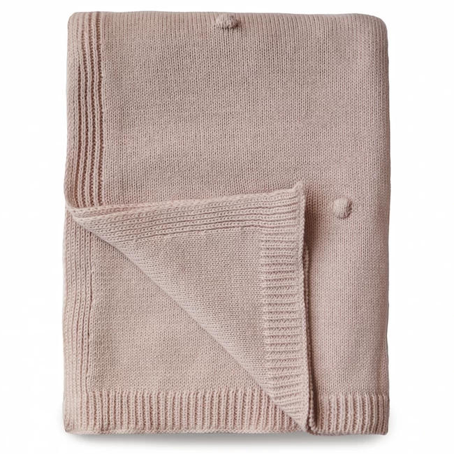 Mushie KNITTED TEXTURED DOTS BABY BLANKET 3 Mushie KNITTED TEXTURED DOTS BABY BLANKET - Afbeelding 3