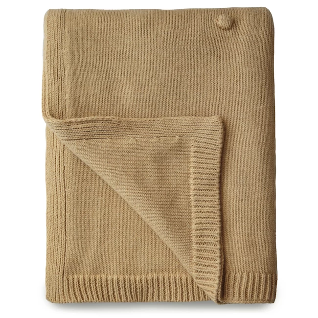 Mushie KNITTED TEXTURED DOTS BABY BLANKET 1 Mushie KNITTED TEXTURED DOTS BABY BLANKET