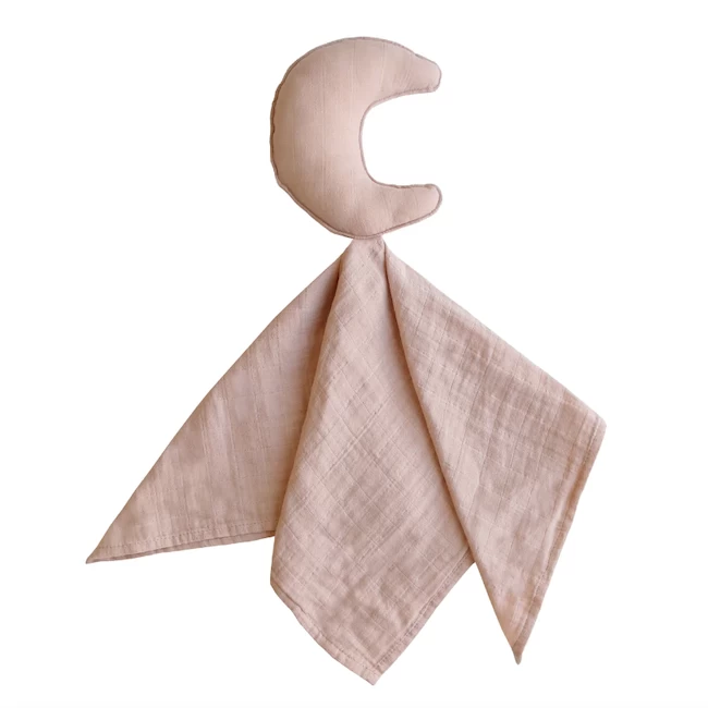 Mushie MOON LOVEY BLANKET - BLUSH 1 Mushie MOON LOVEY BLANKET - BLUSH