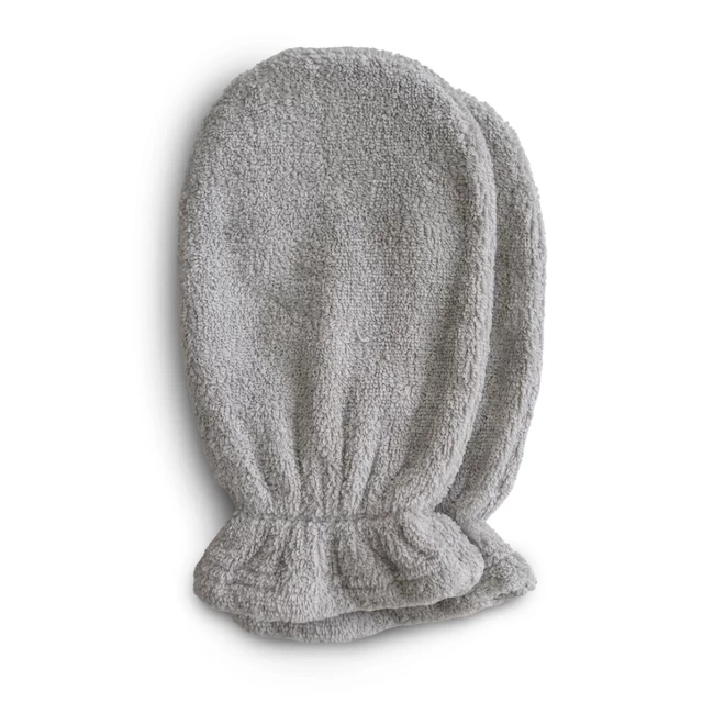 Mushie ORGANIC COTTON BATH MITT 2-PACK 1 Mushie ORGANIC COTTON BATH MITT 2-PACK