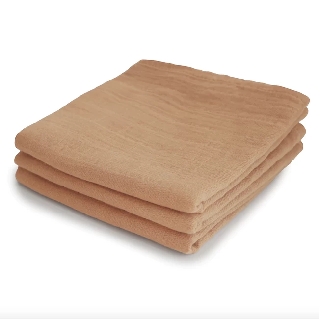 Mushie ORGANIC COTTON MUSLIN CLOTH -3 PACK 2 Mushie ORGANIC COTTON MUSLIN CLOTH -3 PACK - Afbeelding 2