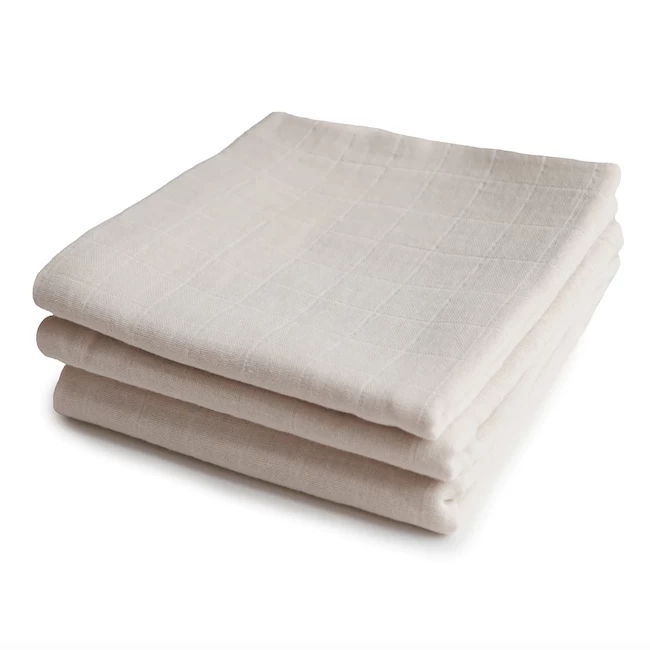 Mushie ORGANIC COTTON MUSLIN CLOTH -3 PACK 4 Mushie ORGANIC COTTON MUSLIN CLOTH -3 PACK - Afbeelding 4