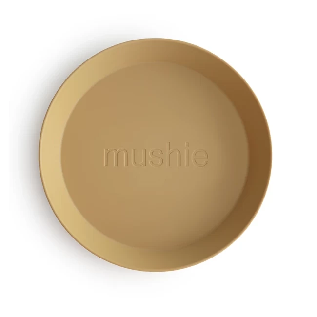 Mushie ROUND DINNERWARE PLATES, SET OF 2 1 Mushie ROUND DINNERWARE PLATES, SET OF 2