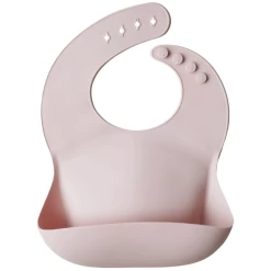 Mushie SILICONE BABY BIB-BLUSH